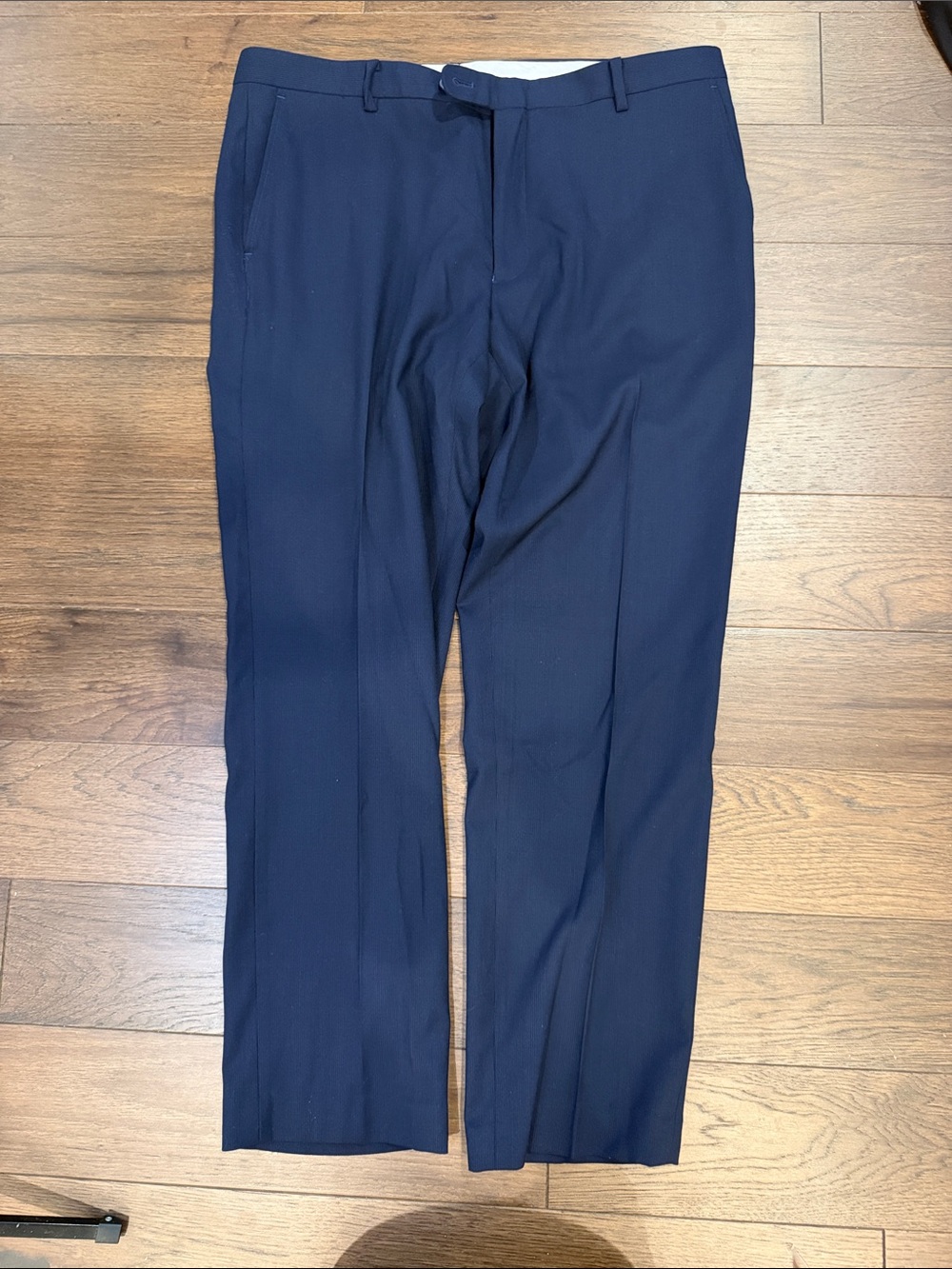 Joseph Abboud Men’s Navy Blue Wool Dress Pants 38R Suit Trousers - C11-512